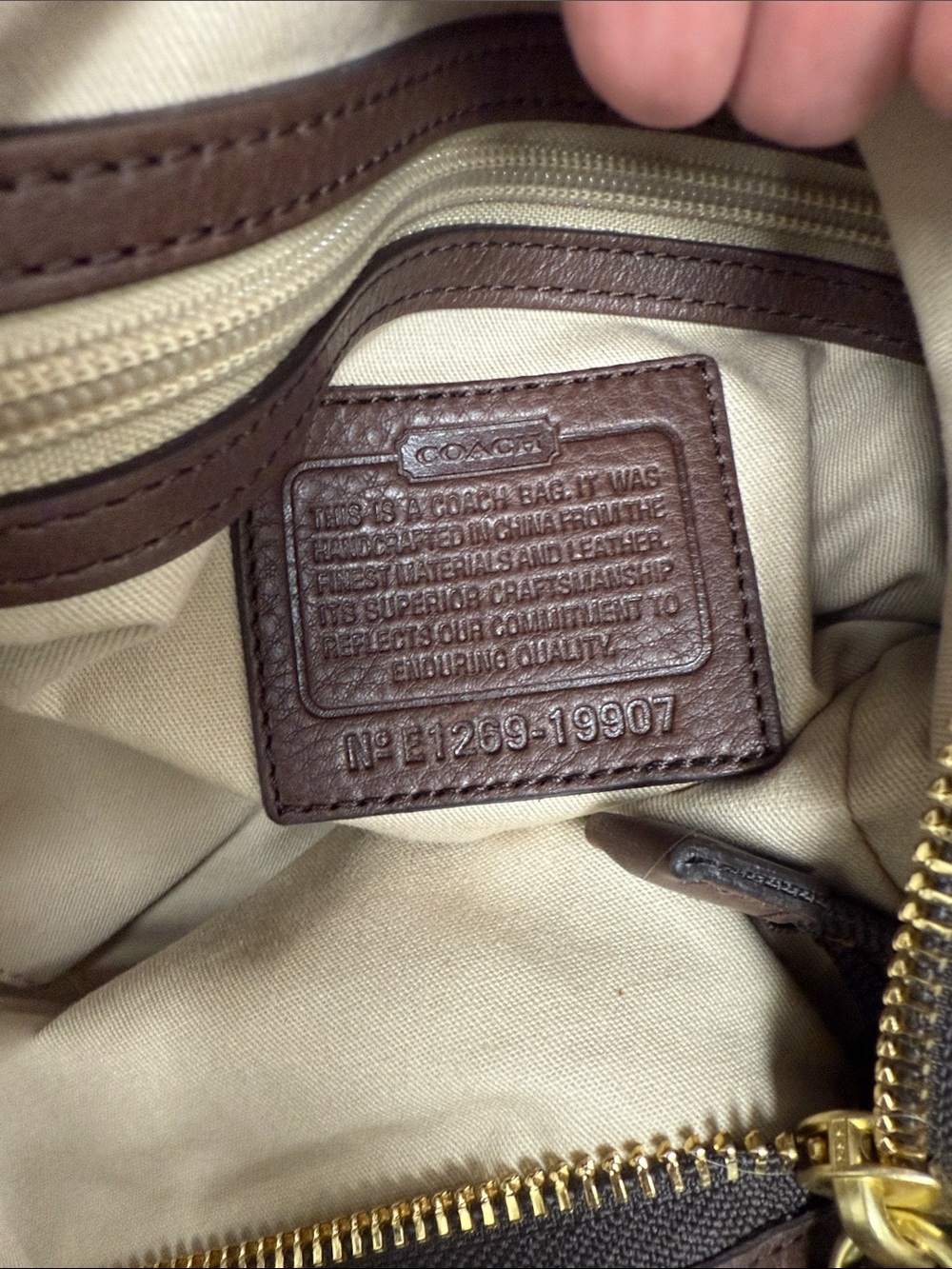 Coach Legacy Calf Hair Red Leather Hobo Bag with Brown Trim-NWOT - Picture 13 of 14